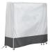 SoGuDio Table Tennis Cover, 65IN International Standard Size Ping Pong Table Cover, Outdoor Table Tennis Table Cover for Folding 64" L x 28"/10" W x 68" H Silver+Gray