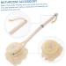 FRCOLOR Bath Brush Loofah Sponge | Exfoliating Shower Scrubber for Back | Bathroom Accessory 37.5x11x7.5 - Buy Online on SooperMarket.com