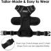 Breakproof Cat Leash Set & Adjustable Soft Kitten Vest - Reflective Stripes Black XS - Perfect for Small Kittens - Buy Online on SooperMarket.com