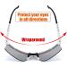 FEISEDY Wraparound Sports Sunglasses | Rainbow-Mirror Shield | Adjustable Legs | 75mm Lens - Buy Online on SooperMarket.com