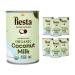 Organic Coconut Milk Unsweetened Full-Fat, 13.5 oz. Cans (Count of 6) by Fiesta Tropicale Organic Coconut Milk (Pack of 6)