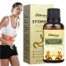 Abdominal massage oil grape seed almond and olive oil mixture with a laxative essence- 50 ml increase the appetite and reduce the pension for women and teenage girls Fivetoo