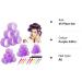 Jumbo Hair Rollers Set Hair Rollers Self Grip Curlers For Long Hair No Heat Curlers Heatless Hair Rollers With Clips & Comb 24 Packs (Purple 24Pcs) - Buy Online on SooperMarket.com