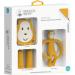 Matchstick Monkey Antimicrobial Teething Starter Set - Flat Face & Animal Teethers, Silicone Finger Toothbrushes - Ludo Lion Design, 3 Months - Buy Online on SooperMarket.com