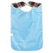 Adult Bib 3colors Adult Bib Washable Reusable Waterproof Dinning Aid Clothes Protector Clothing Protector with Optional Crumb Catcher and Vinyl Backing 17.7 * 29.5inch(Green)