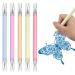 AUAUY Knife Pen Craft Cutting Tools, 5PCS Double Head Cutting Gel Pen with Writable Nib, Utility Knife Pen, Creative Precision Paper Cutting Carving Tools, for DIY Project & Art Hobby