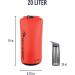 Sea to Summit Lightweight Dry Sack 20L Red - All-Purpose Waterproof Dry Bag - Buy Online on SooperMarket.com