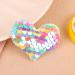 30 Heart Shaped Sequin Hairpins - Valentine's Day Glitter Hair Clips for Girls - Buy Online on SooperMarket.com