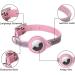 Premium Adjustable Leather Airtag Cat Collar - Reflective GPS Tracking Neck Band for Small Medium & Large Cats (XS Pink 19-26cm) - Anti-Lost Airtag Case - Buy Online on SooperMarket.com