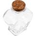 Zerodeko 4pcs Glass Heart Shaped Bottle Terrarium Wedding Decorations Decorative Wishing Bottle Glass Container with Lid Glass Jars Wishing Jar Origami Craft Bottle Glass Bottle Cork As Shownx4pcs 8.50X6.00X4.00CMx4pcs - Buy Online on SooperMarket.com