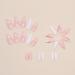 Justotry 24 Pcs White Flower Stiletto False Nails | Milky French Press on Nails | Trendy Swirl Design | Nail Glue & Almond Stick Included | Short & Medium Length | Women's Art Fake Nails - Buy Online on SooperMarket.com