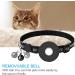 Reflective Airtag Cat Collar with Bell | Waterproof Holder | Apple Airtag Compatible - Black - Buy Online on SooperMarket.com
