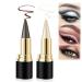 Aaiffey 2 Colors Gel Eyeliner Set - Waterproof Smudge Proof Eye-liner Pencil for Women - Long-Lasting Matte Black Eyeliner Stick - Silver and Brown Shades - Buy Online on SooperMarket.com