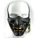WorldShopping4U Tactical Protective Paintball Airsoft Kabuki Samurai Demon Half Face Mask - Black | Shop Internationally - Buy Online on SooperMarket.com