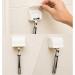 Ruilogod Plastic Bathroom Hanger Rack - Shaver Razor Holder - White Storage Solution for Men - International Shipping Available - Buy Online on SooperMarket.com