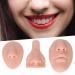 Silicone Nose Mouth Model Set | 3D Soft Practice Nose for Suture Teaching | Reusable Display Mold for Earrings | Light Skin Color - Buy Online on SooperMarket.com
