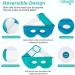 NEWGO Reusable Hot/Cold Eye Mask for Puffy Eyes - Cooling Therapy for Migraine, Dark Circles, Dry Eyes - Sinus Pain Relief - Light Blue - Buy Online on SooperMarket.com