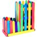 PAXCOO 100 Pcs 6 Colored Jumbo Wood Craft Sticks - DIY Arts and Crafts Supplies - Buy Online on SooperMarket.com