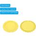 PATIKIL 1 Inch Flat Decorative Bottle Caps 50 Pack Craft Bottle Pendant Trays Double Sides Printed for DIY Pendants Craft Scrapbooks Yellow - Buy Online on SooperMarket.com