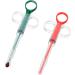 Nuanchu 2 Pieces Pet Pill Plunger Popper for Small Cats Dogs Pill Gun Dispenser Shooter Pet Piller Soft Tip Tablet Syringe Pusher Animal Medicine Feeder for Feeding Accessories (Red Green)
