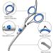 6.7 Inch Stainless Steel Dog Grooming Scissor Kit with Safety Round Tips - Pet Grooming Shears Set with Thinning & Curved Scissors for Hair Fur Care - Buy Online on SooperMarket.com