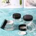 6 x 20ml Refillable Glass Cosmetic Containers - Empty Travel Doses with Screw Caps for Powders Lotions & Creams - Buy Online on SooperMarket.com