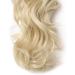 Silk-co 18inch Bleach Blond Long Curly Ponytail Extensions Claw on Synthetic Clip in Hairpiece Pony Tail Extension 18inch (Pack of 1) Bleach Blond - Buy Online on SooperMarket.com