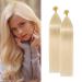 24 inches Pre Bonded Hair U Tip Extensions 1g 100 Strands Keratin Fusion Invisible Nail 100g Real Remy Human Hair(#613 Bleach Blonde)