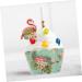Alipis 24pcs Hawaii Cupcake Wrappers Hawaii Cupcake Toppers Hawaiian Cake Picks Birthday Cupcake Toppers Hawaiian Decor Hawaii Cake Pick Tropical Wedding Decor Leaves Paper Tray - Buy Online on SooperMarket.com