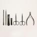 Mylee Straight Edge Nail Scissors Professional Sleek Matte Black Stainless Steel Salon-Quality Nail Scissors for Precision Trimming of Nail Edges and Creating Straighter Shapes - Buy Online on SooperMarket.com