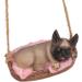 Swing Dog Garden Statue Durable Cute Ornament for Yard and Home Animal Gift (Gray) Grey - Buy Online on SooperMarket.com