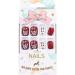 Brishow Christmas Snow Elk Press on False Nails - Red Short Square Fake Nails for Women & Girls (24pcs) - Buy Online on SooperMarket.com