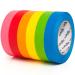 Craftzilla Colored Masking Tape   6 Color Masking Tape Rolls   990 Feet x 1 Inch Painters Tape   Colored Painters Tape Assortment   Painter Tape   Craft Tape   Labeling Colorful Masking Tape