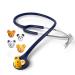 SCIAN Kids Real Working Stethoscope - 5 Interchangeable Cartoon Heads Professional Quality for Doctors Nurses Clinicians and Home Use with Mulpiple Colors (Dark Blue)