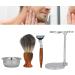 Ankroyu 4-Part Men's Shaving Set | Stainless Steel Razor with Bowl & Leather Holder | Premium Shaving Experience - Buy Online on SooperMarket.com