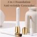 2 in 1 Foundation Anti-Wrinkle Concealer Heykomi 2 In 1 - Foundation Full Coverage Foundation Long Lasting Anti-Wrinkle Concealer for All Skins(03#Natural color 2pcs) - Buy Online on SooperMarket.com