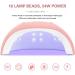 54W Pro Nail Polish Dryer Lamp - LED Gel Acrylic Curing Light with Timer | Fast Drying Manicure Tool - Buy Online on SooperMarket.com