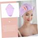 MAGICLULU 2pcs Bunny Ears Dry Hair Hat Hair Ring Aldult Coral Fleece Violet - Buy Online on SooperMarket.com