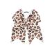 Leopard Cheer Bow For Girls Cheetah Ponytail Holder Bowknot Leopard Bow Hair Ring Tie PHB01 (A1)