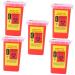 Gleavi 5 STK storage container Razor blade container waste disposal box for razor blades Fall waste disposal holder automatic trash can clothing razor.