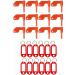 YINDIA Chamber Safety Gun Flag for Firearms, Orange Flag with Red Key Chain Tags, Gun Range Necessaries, Works Well with Rifle, Handgun, Shotgun (12 Pack)