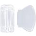 Nail Art Stickers for Women | Party Decorations Removable Nail Stamps & Manicure Tools - Translucent White - Buy Online on SooperMarket.com