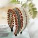 JSGHGDF Elegant Wide Hair Bands Photo Booth s Wide Headband Party Headpiece Garland Floral Headband for Music Festivals Coffee - Buy Online on SooperMarket.com
