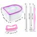 Nail Soaking Bowl Set for Gel Polish Remover & Cuticle Care - 2pcs Pink Soak Off Bowls with Tools - Buy Online on SooperMarket.com
