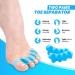 Mroobest Toe separator Toe spacers Gel Toe Separators Bunion Correctors Toe Spacers Toe Straightener Toe Stretcher Big Toe Correctors Toe Separator 4 Count (Blue) blue-1 One Size - Buy Online on SooperMarket.com