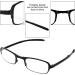 Folding Reading Glasses for Men & Women - Portable Ultra Thin Black Presbyopic Glasses (2.0) | International Shipping - Buy Online on SooperMarket.com