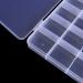 RLECS 2PCS Transparent Plastic Jewelry Organizer Box - 24 Slots Storage Container for Bead Rings Display - Buy Online on SooperMarket.com