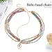 Boho Beaded Layered Head Chain - Colorful Beach Headpiece for Women and Girls - Buy Online on SooperMarket.com