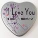 Personalised I Love You Name Heart Shaped Mini Tin Any Name Added Purple Ladybird Design Gift for Someone Special filled with mini chocolates Purple Flowers - Buy Online on SooperMarket.com