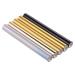 5Pcs Glimmer Hot Foil Metallic Variety 5 Pack Multi Color 19Cmx5 Meters Fiver Rollers Hot Stamping FoilGold Foil Foil by Laser Printer and Laminator Toner Reactive Foil for Scrapbooking Paper Crafts